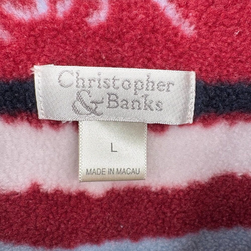 Christopher & Banks Vintage Fleece Vest L - Picture 6 of 9
